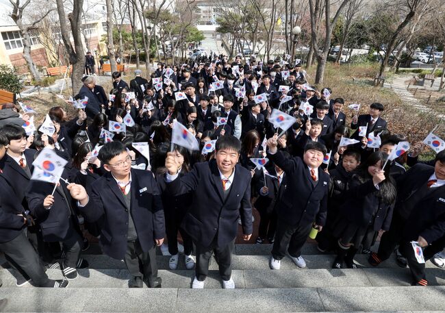 대구 3.8 만세운동 106주년 기념식 개최… 계성중·고 학생들 선배들의 독립정신 기려