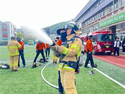청도고등학교, 2025학년도 종합 소방 훈련 실시