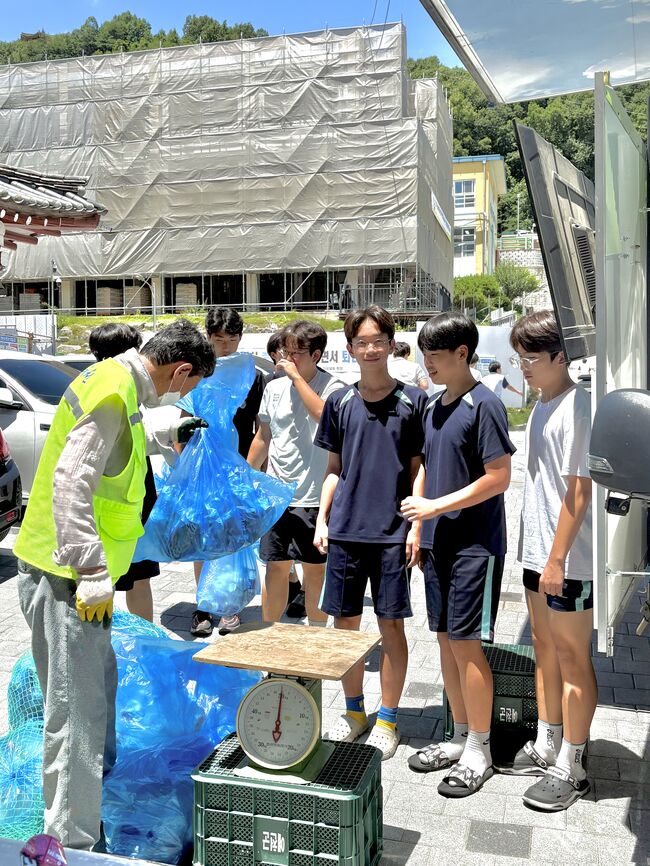 대창중학교, ‘보물마차 자원 모으기’로 생태전환교육 실천