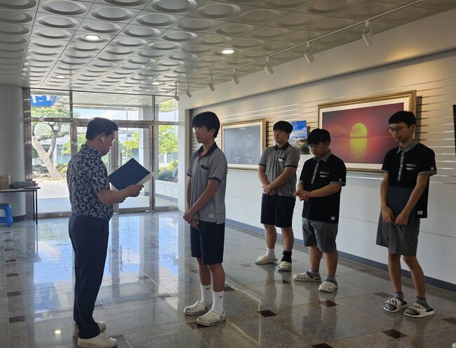영덕중·고 교직원, 산불 피해 학생 위해 자발적 장학금 모금