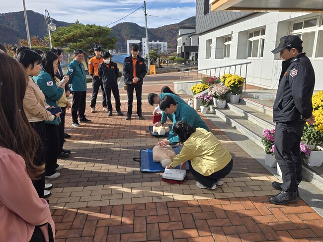영양교육지원청, 동절기 화재 대비 민방위 훈련 실시